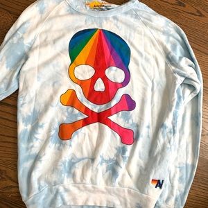 Aviator Nation Soul cycle tie dye sweatshirt S